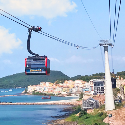 越南-富國島世界上最長的海上纜車